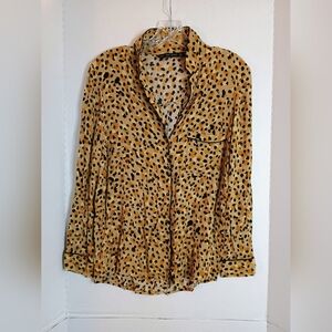 Zara Women's Animal Print Blouse Size Small